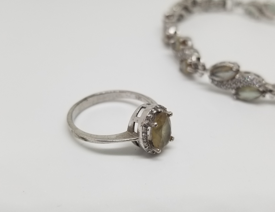 MARGAZİT VE NECEF TAŞLI ÖZEL YAPIM YÜZÜK BİLEKLİK TAKIMI