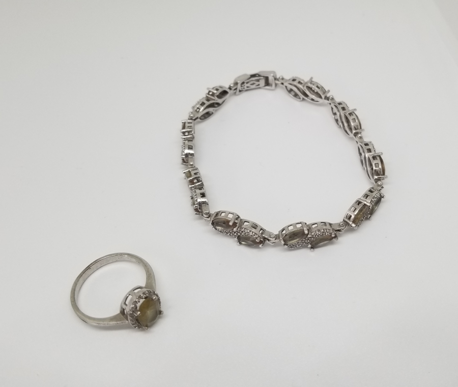 MARGAZİT VE NECEF TAŞLI ÖZEL YAPIM YÜZÜK BİLEKLİK TAKIMI