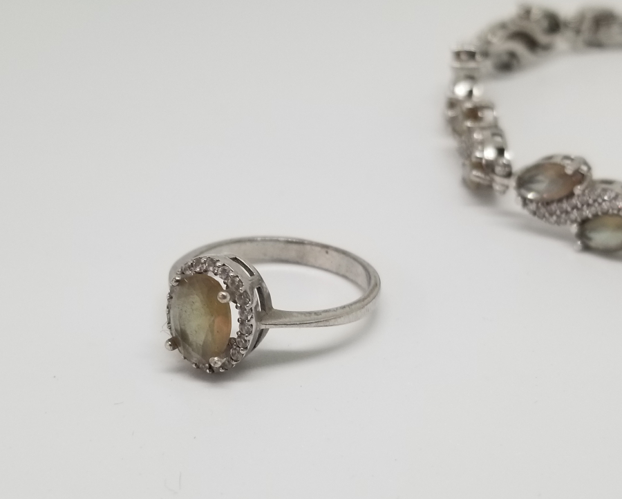 MARGAZİT VE NECEF TAŞLI ÖZEL YAPIM YÜZÜK BİLEKLİK TAKIMI