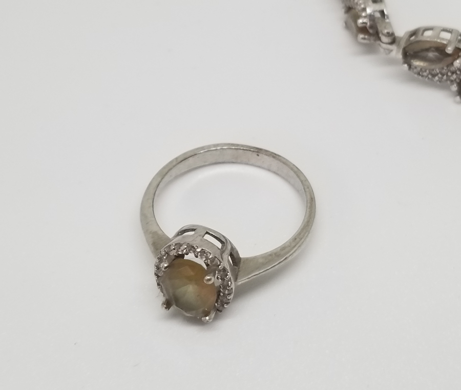 MARGAZİT VE NECEF TAŞLI ÖZEL YAPIM YÜZÜK BİLEKLİK TAKIMI