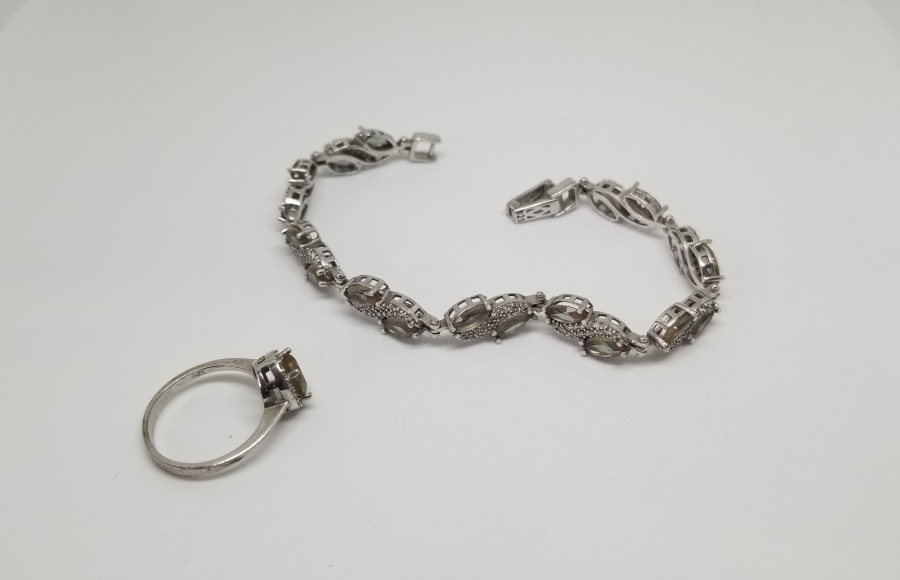 MARGAZİT VE NECEF TAŞLI ÖZEL YAPIM YÜZÜK BİLEKLİK TAKIMI