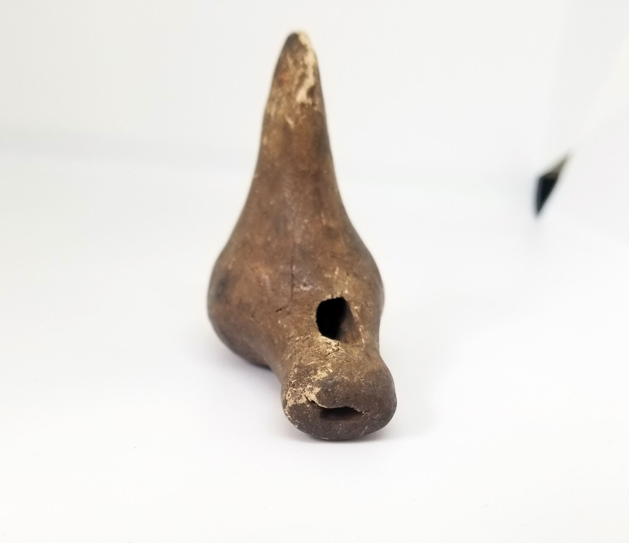 OSMANLI DÖNEMİ EL YAPIMI NADİR KUŞ FİGÜRLÜ OYUNCAK TOPRAK DÜDÜK