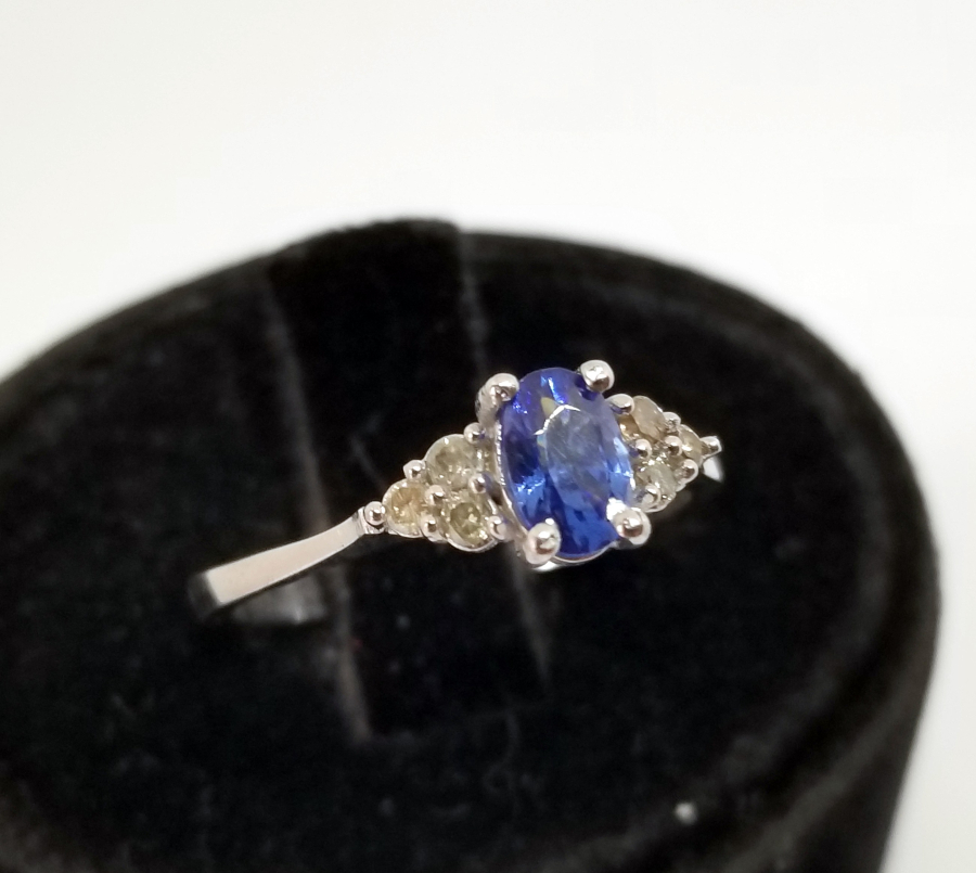 SAFİR VE PIRLANTA TAŞLI ÖZEL YAPIM YÜZÜK