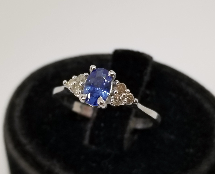 SAFİR VE PIRLANTA TAŞLI ÖZEL YAPIM YÜZÜK