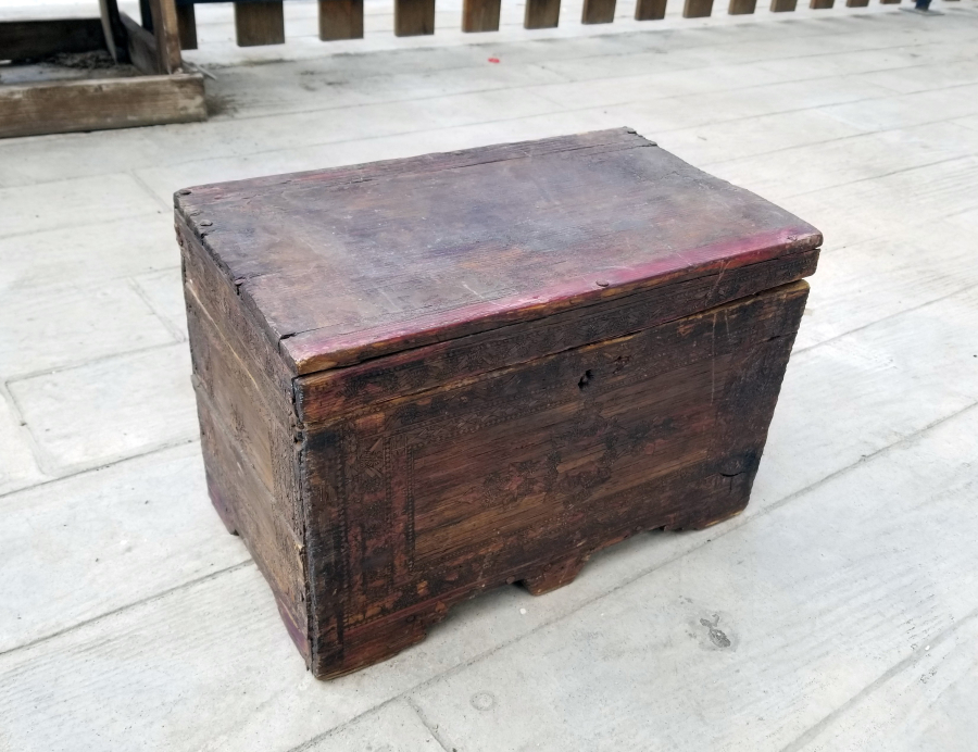 SAMAN ÇÖPLERİYLE YAPILMIŞ OSMANLI DÖNEMİ NADİR YEMENİ SANDIĞI