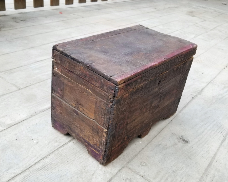 SAMAN ÇÖPLERİYLE YAPILMIŞ OSMANLI DÖNEMİ NADİR YEMENİ SANDIĞI