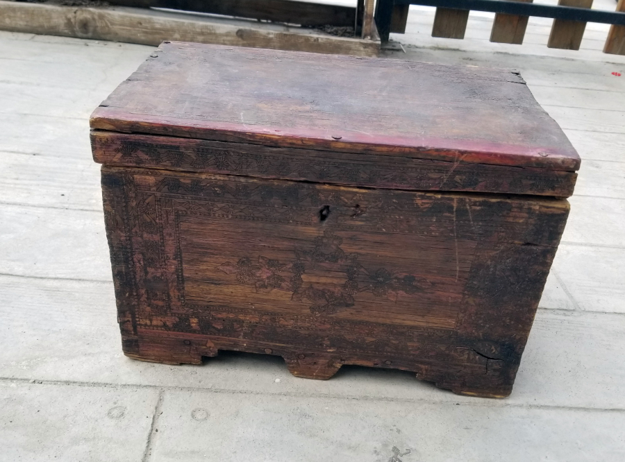 SAMAN ÇÖPLERİYLE YAPILMIŞ OSMANLI DÖNEMİ NADİR YEMENİ SANDIĞI