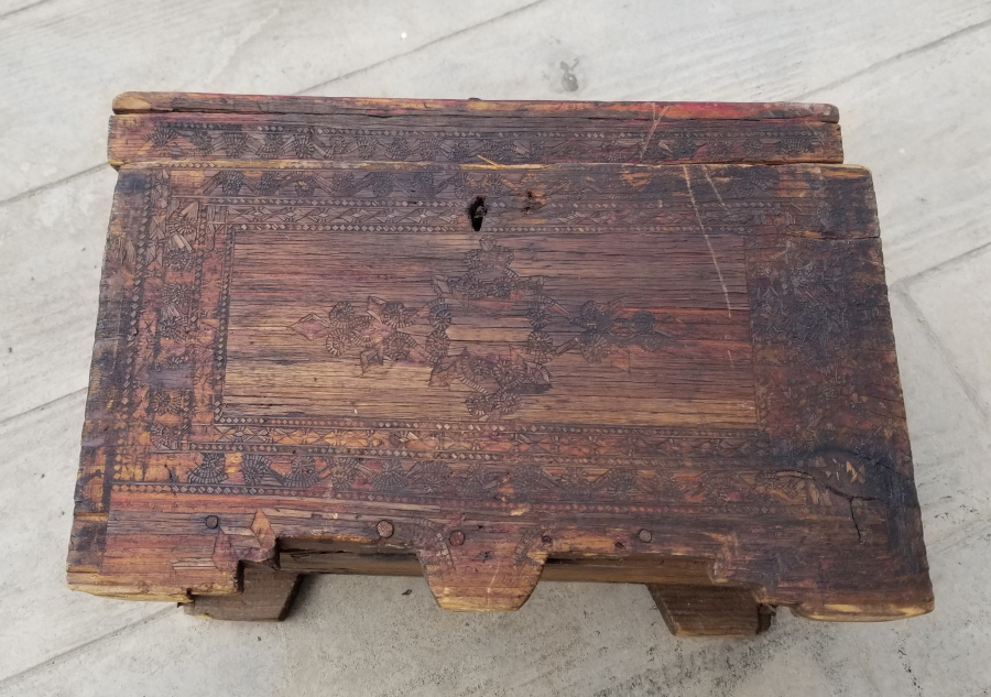 SAMAN ÇÖPLERİYLE YAPILMIŞ OSMANLI DÖNEMİ NADİR YEMENİ SANDIĞI