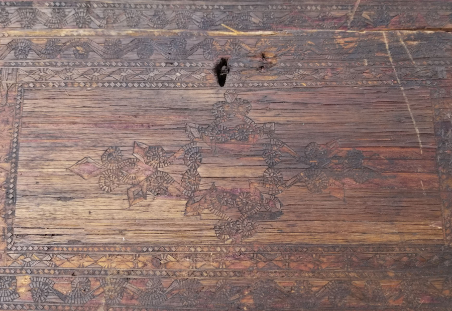 SAMAN ÇÖPLERİYLE YAPILMIŞ OSMANLI DÖNEMİ NADİR YEMENİ SANDIĞI