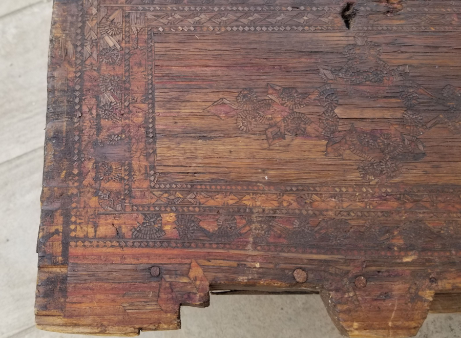 SAMAN ÇÖPLERİYLE YAPILMIŞ OSMANLI DÖNEMİ NADİR YEMENİ SANDIĞI