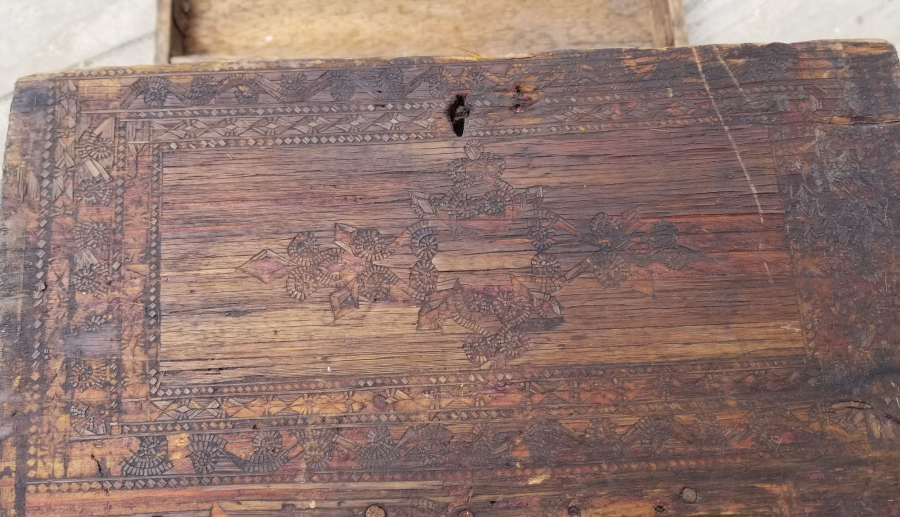 SAMAN ÇÖPLERİYLE YAPILMIŞ OSMANLI DÖNEMİ NADİR YEMENİ SANDIĞI