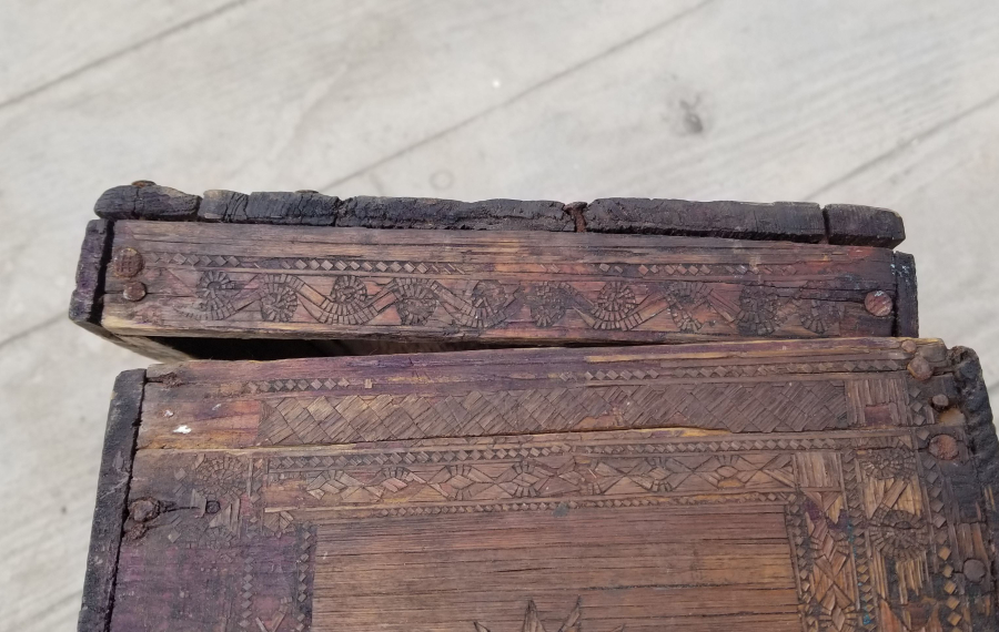 SAMAN ÇÖPLERİYLE YAPILMIŞ OSMANLI DÖNEMİ NADİR YEMENİ SANDIĞI