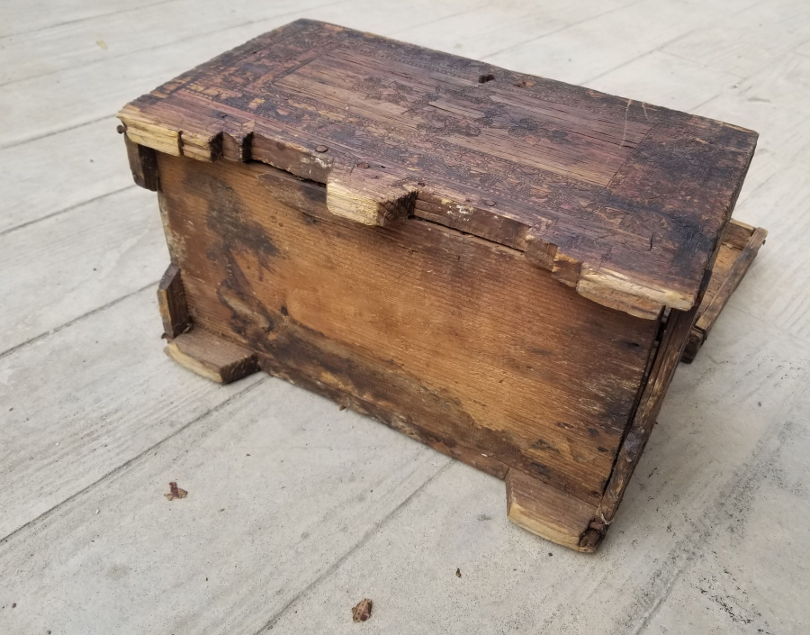 SAMAN ÇÖPLERİYLE YAPILMIŞ OSMANLI DÖNEMİ NADİR YEMENİ SANDIĞI