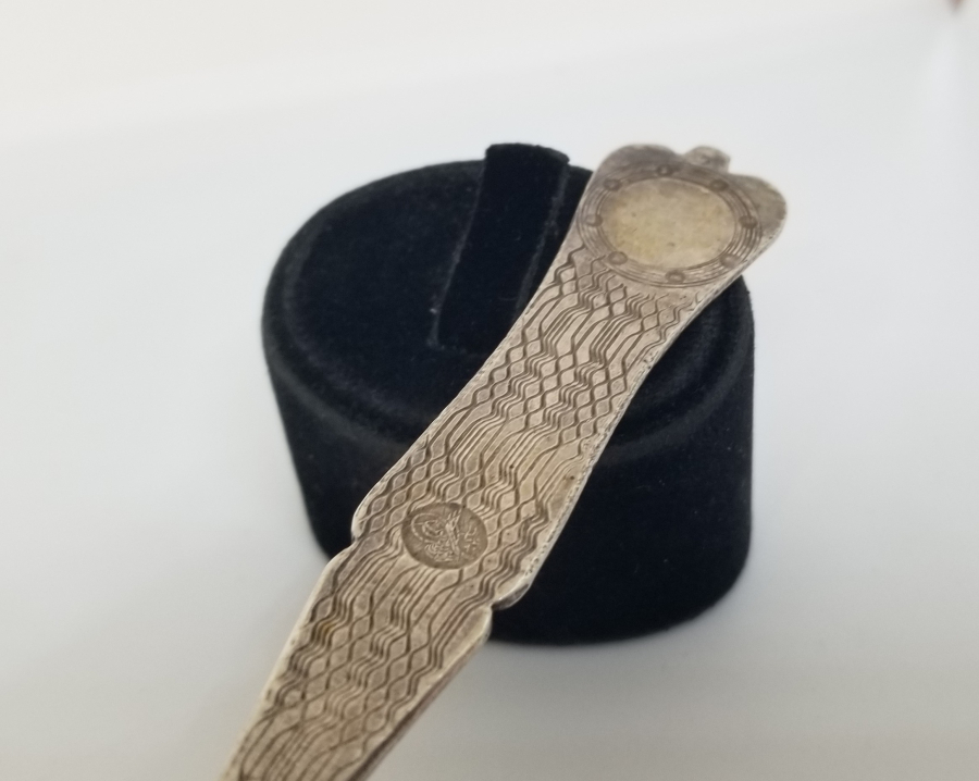 AZNAVUR İŞÇİLİKLİ OSMANLI DÖNEMİ TUĞRALI GÜMÜŞ KAŞIK