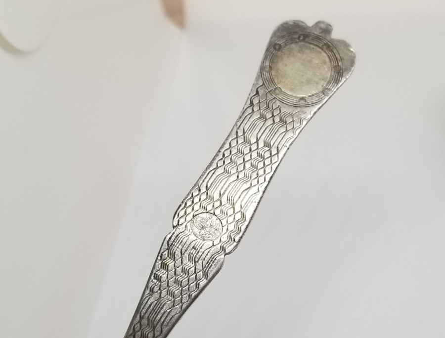 AZNAVUR İŞÇİLİKLİ OSMANLI DÖNEMİ TUĞRALI GÜMÜŞ KAŞIK