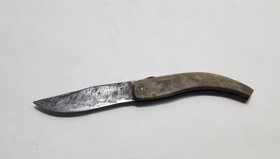 BOYNUZ SAPLI OSMANLI DÖNEMİ EL YAPIMI ÇAKI