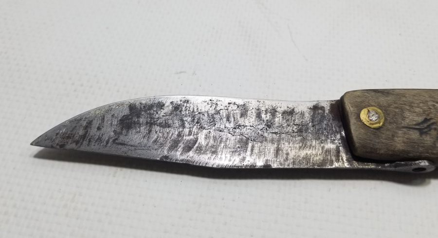 BOYNUZ SAPLI OSMANLI DÖNEMİ EL YAPIMI ÇAKI