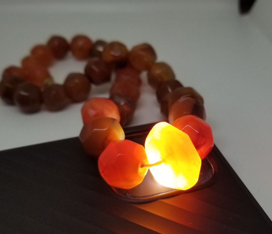 OSMANLI DÖNEMİ FASETA KESİM AKİK GERDANLIK - KOLYE