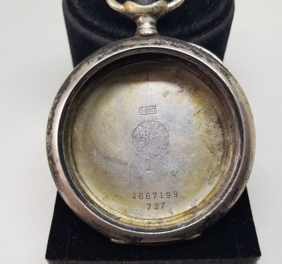 OSMANLI DÖNEMİ GÜMÜŞ ZENİTH CEP SAATİ KASASI