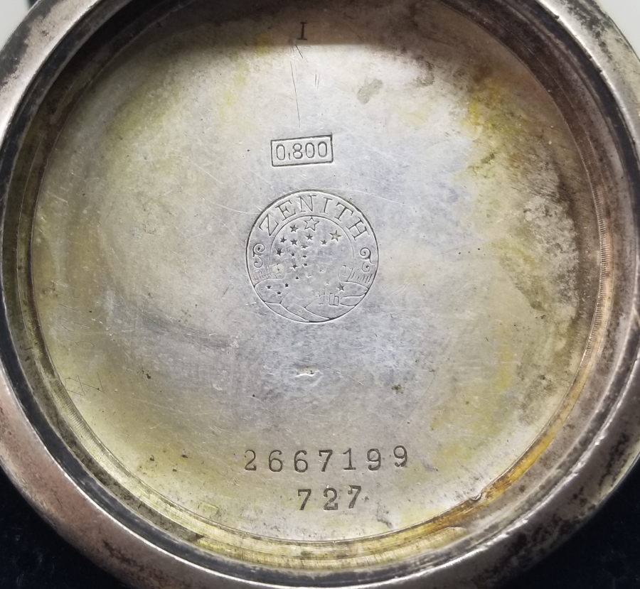 OSMANLI DÖNEMİ GÜMÜŞ ZENİTH CEP SAATİ KASASI