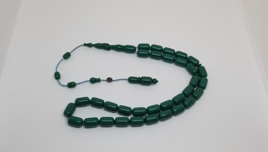 TRAŞ FIRÇASI SAPINDAN YAPILMIŞ FARUK ÖNER USTA İMZALI ÖZEL YAPIM KATALİN TESPİH