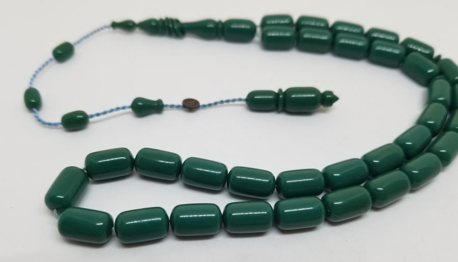 TRAŞ FIRÇASI SAPINDAN YAPILMIŞ FARUK ÖNER USTA İMZALI ÖZEL YAPIM KATALİN TESPİH