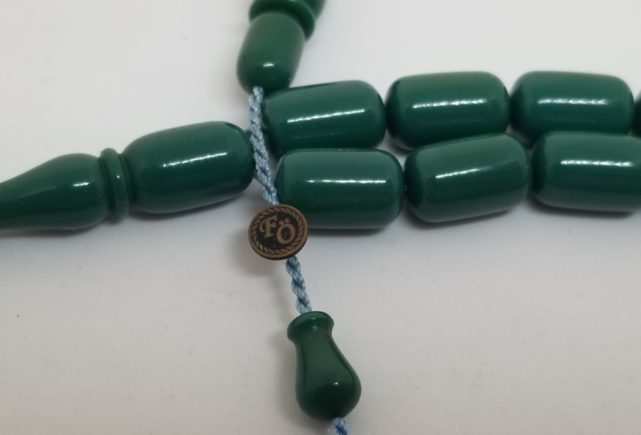 TRAŞ FIRÇASI SAPINDAN YAPILMIŞ FARUK ÖNER USTA İMZALI ÖZEL YAPIM KATALİN TESPİH