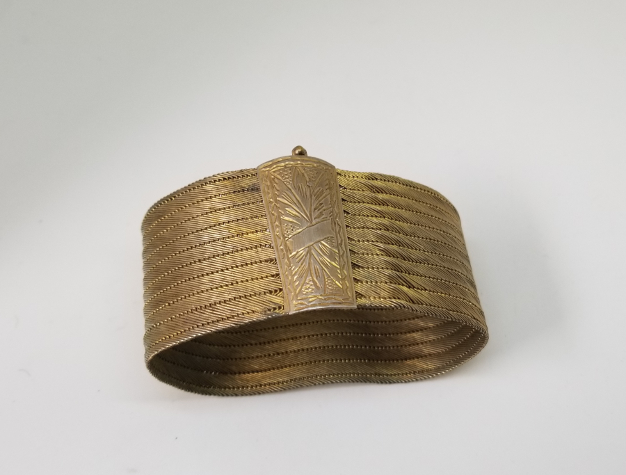 ÜZERİ KALEM İŞÇİLİKLİ OSMANLI DÖNEMİ TRABZON İŞİ HASIR ÖRME GELİN BİLEZİĞİ