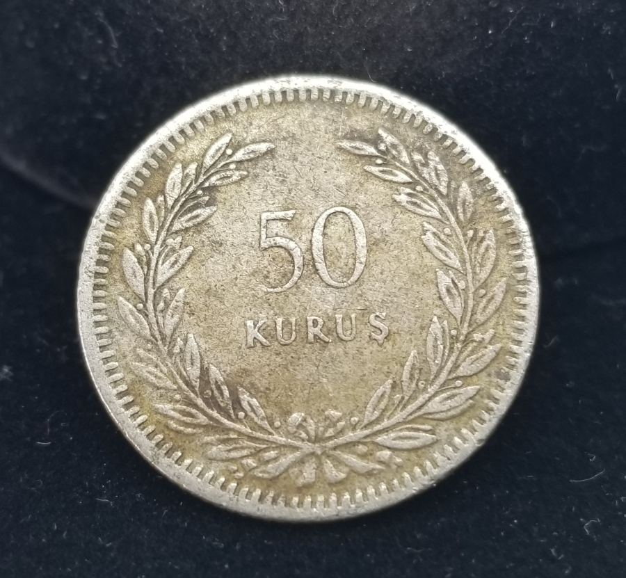 1947 YILI GÜMÜŞ 50 KURUŞ