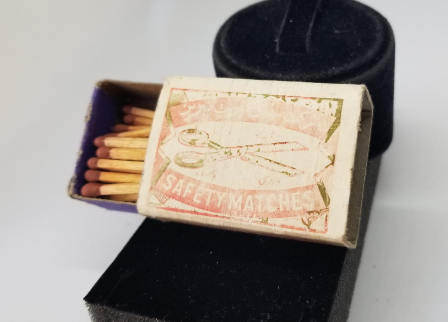 İÇİ DOLU OSMANLI DÖNEMİ NADİR KİBRİT