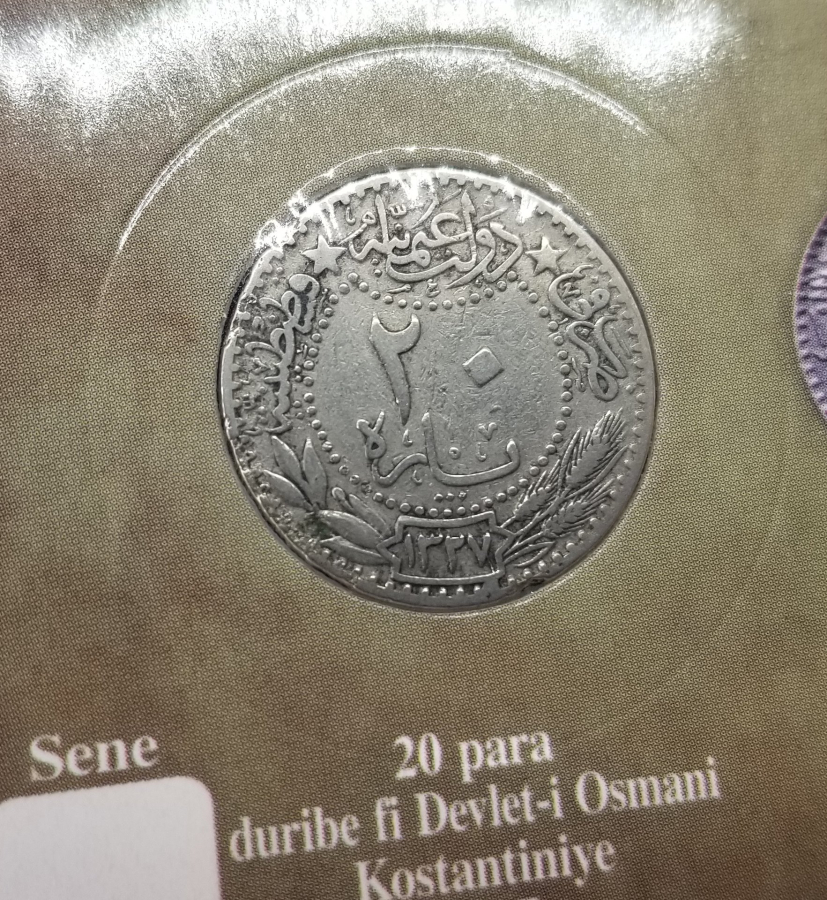 MEHMED REŞAD HAN DÖNEMİ KAPAMASINDA NİKEL 20 PARA