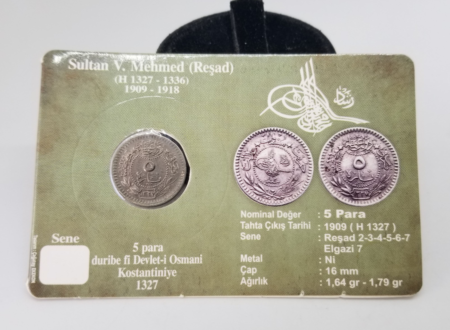 MEHMED REŞAD HAN DÖNEMİ KAPAMASINDA NİKEL 5 PARA
