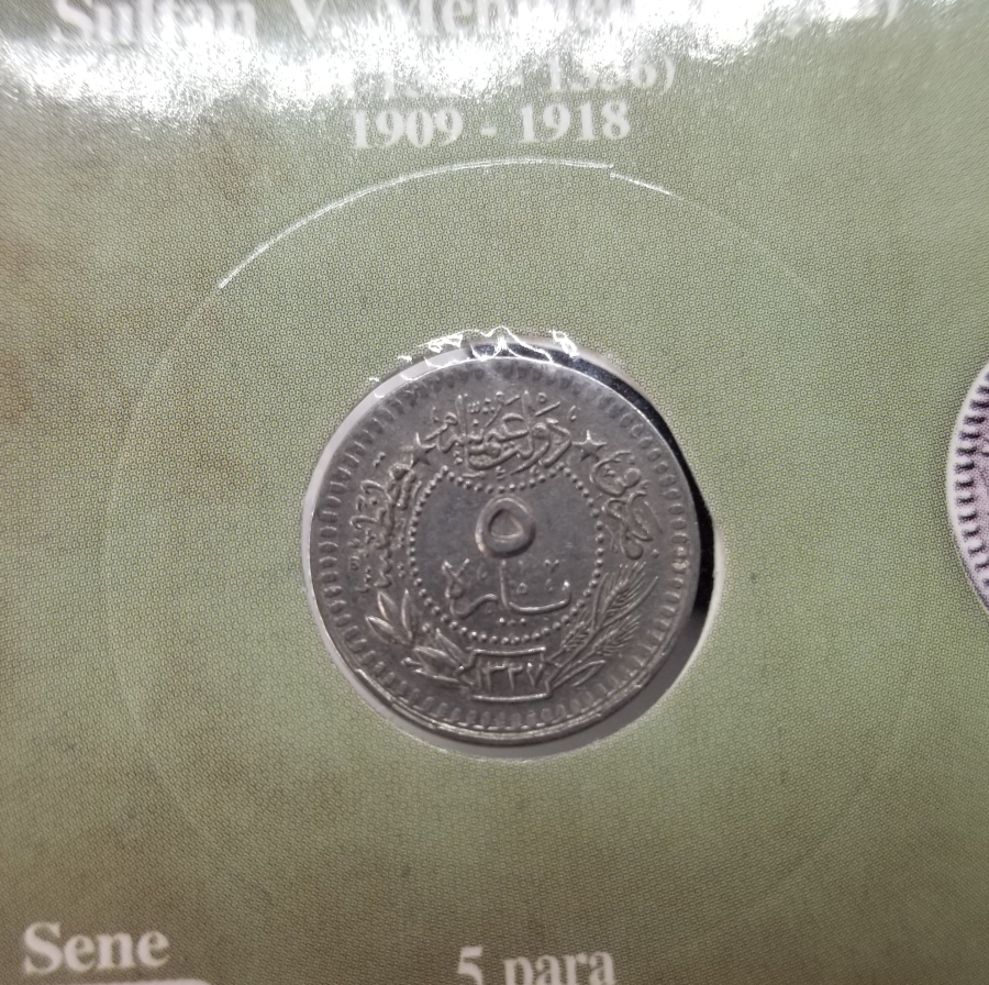 MEHMED REŞAD HAN DÖNEMİ KAPAMASINDA NİKEL 5 PARA