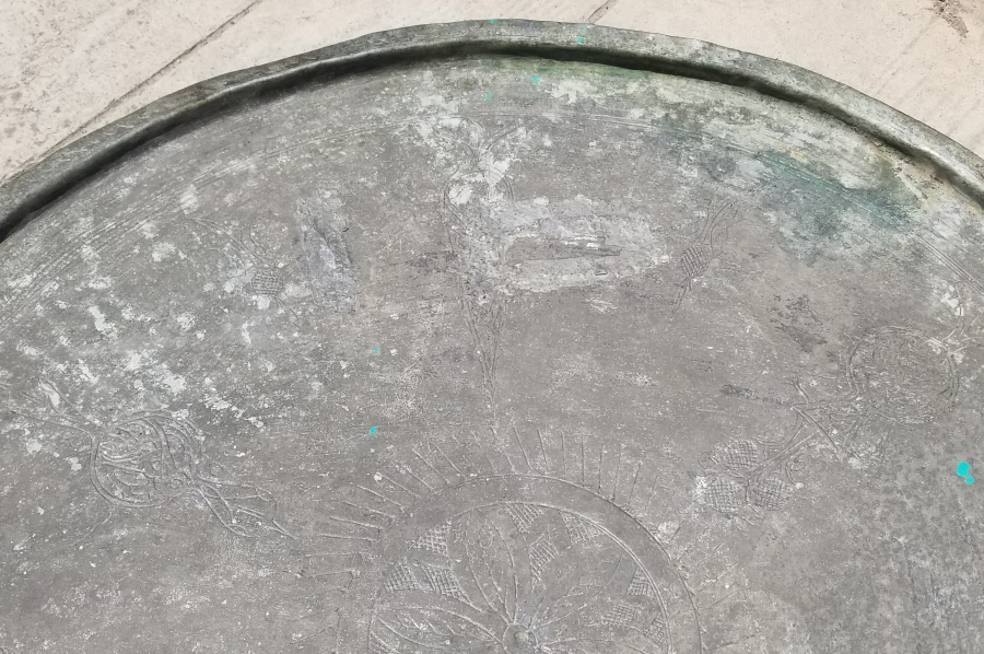 OSMANLI DÖNEMİ İŞLEMELİ BAKIR SİNİ