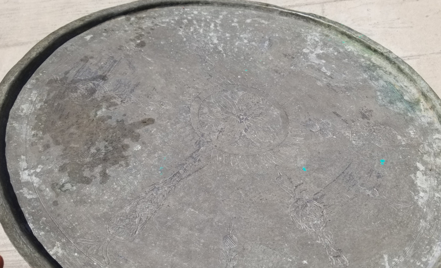 OSMANLI DÖNEMİ İŞLEMELİ BAKIR SİNİ