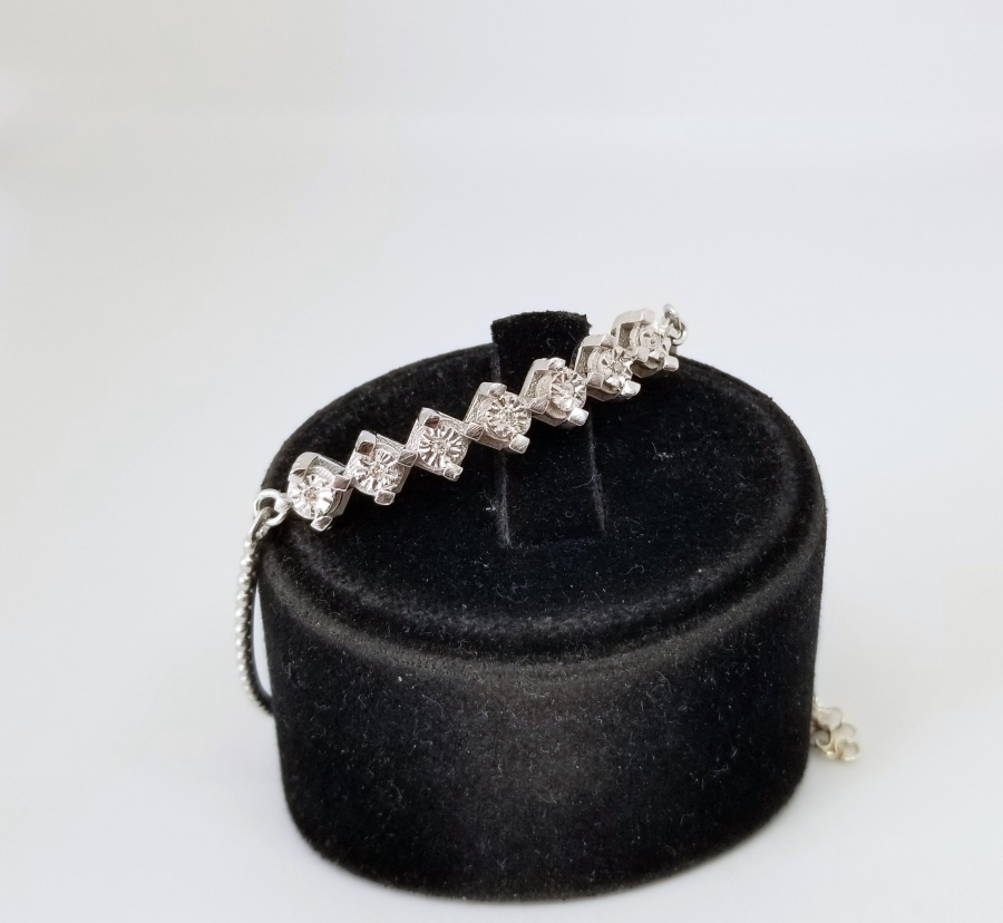 PIRLANTA TAŞLI ÖZEL YAPIM BİLEKLİK