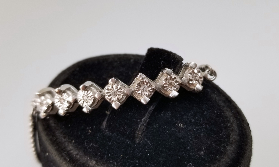 PIRLANTA TAŞLI ÖZEL YAPIM BİLEKLİK