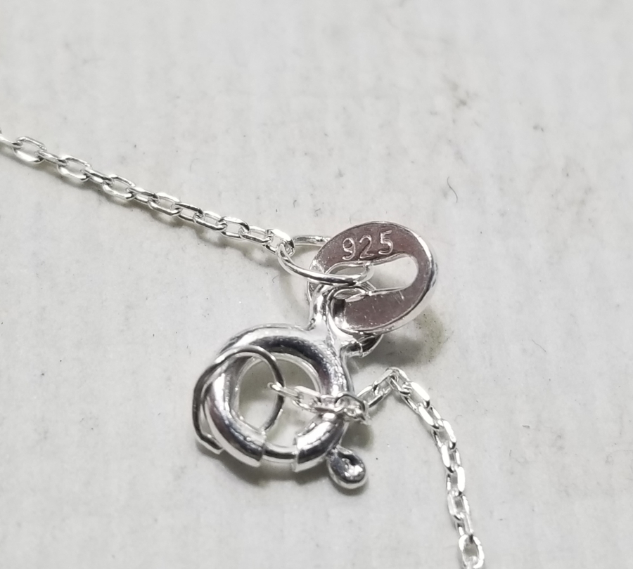 PIRLANTA TAŞLI ÖZEL YAPIM GÜMÜŞ KOLYE