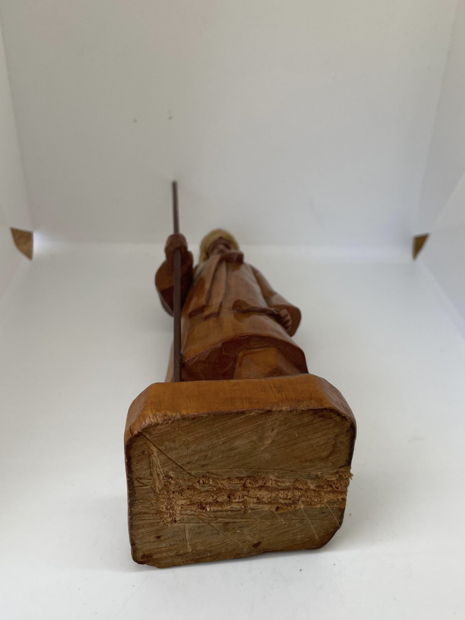 OSMANLI DÖNEMİ EL OYMA AHŞAP BEKTAŞİ DERVİŞ FİGÜRÜ