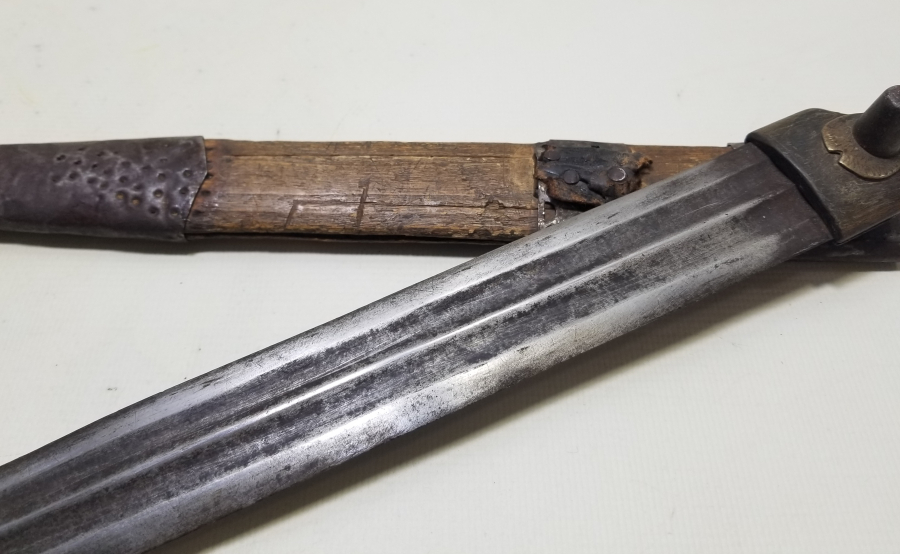 ORİJİNAL KININDA OSMANLI DÖNEMİ BOYNUZ SAPLI ÇERKES KAMASI