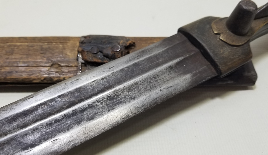 ORİJİNAL KININDA OSMANLI DÖNEMİ BOYNUZ SAPLI ÇERKES KAMASI