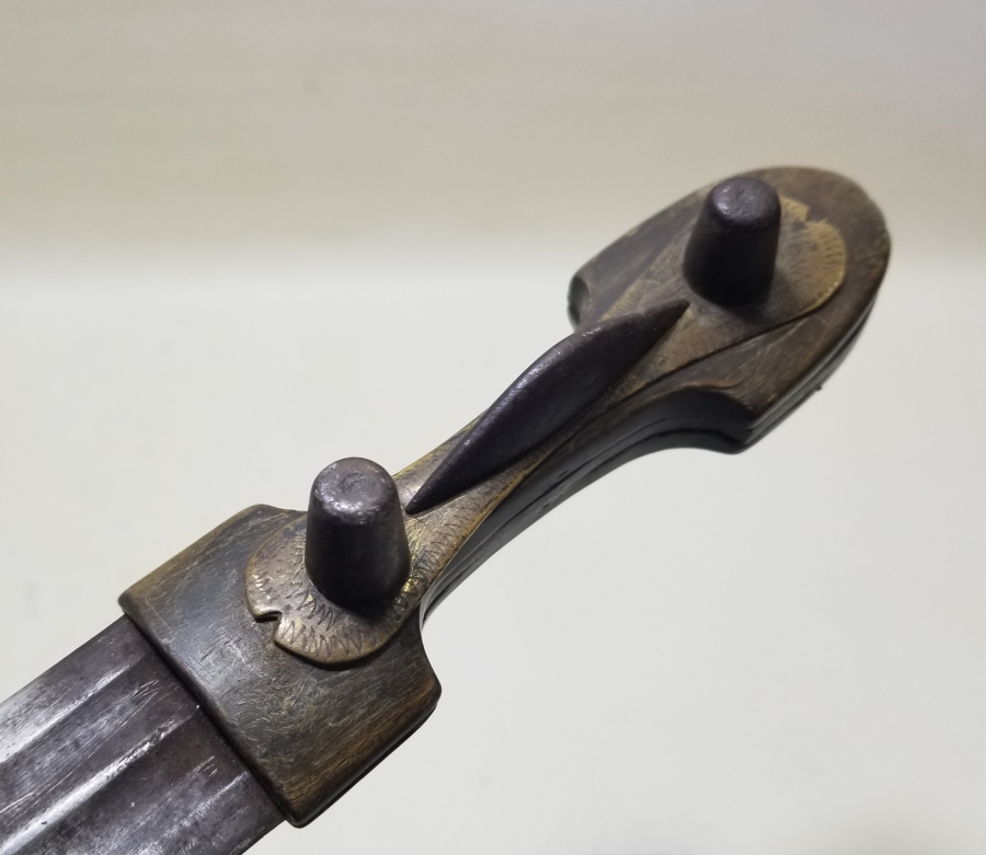 ORİJİNAL KININDA OSMANLI DÖNEMİ BOYNUZ SAPLI ÇERKES KAMASI