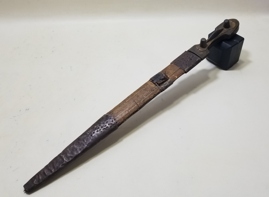 ORİJİNAL KININDA OSMANLI DÖNEMİ BOYNUZ SAPLI ÇERKES KAMASI