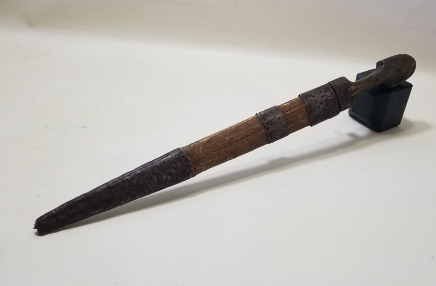 ORİJİNAL KININDA OSMANLI DÖNEMİ BOYNUZ SAPLI ÇERKES KAMASI