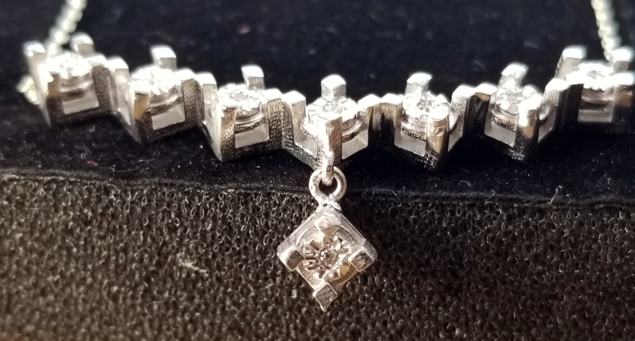 ÖZEL YAPIM PIRLANTA TAŞLI KOLYE - GERDANLIK