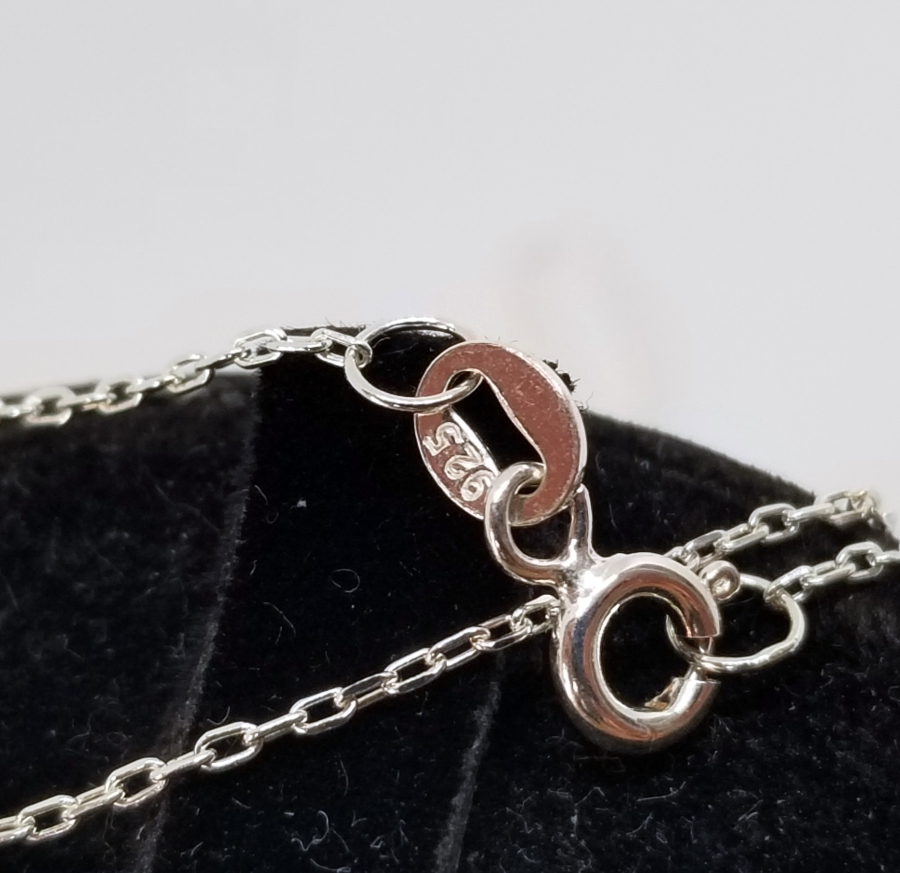 PIRLANTA TAŞLI ÖZEL YAPIM GÜMÜŞ KOLYE