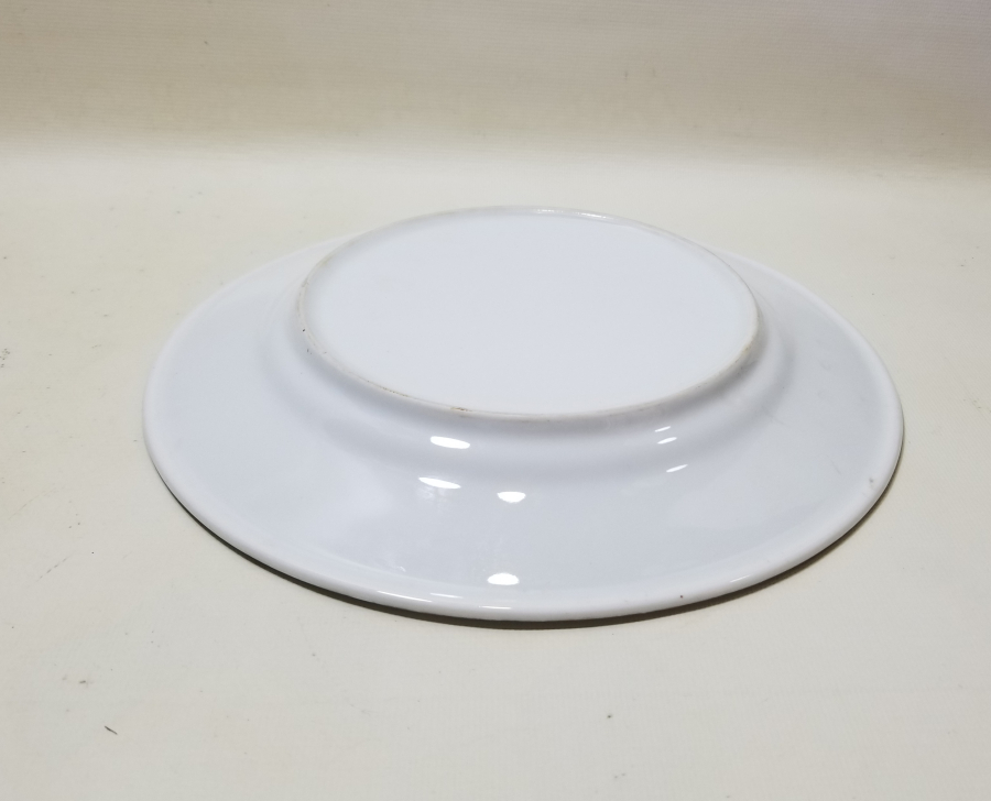 ÜZERİ AY YILDIZ FİGÜRLÜ OSMANLI DÖNEMİ PORSELEN TABAK