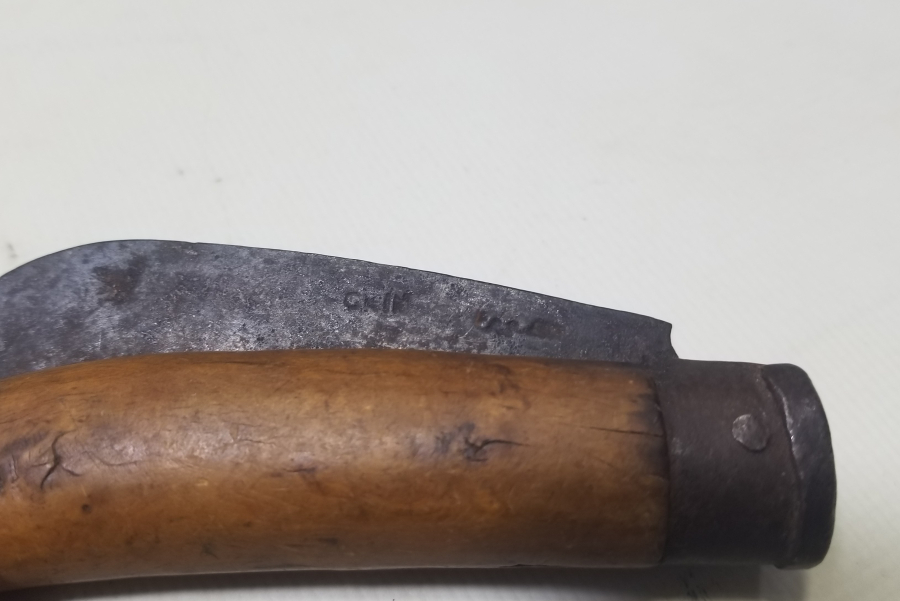 ÜZERİ OSMANLICA YAZILI BURSA İŞİ BAĞ BIÇAĞI