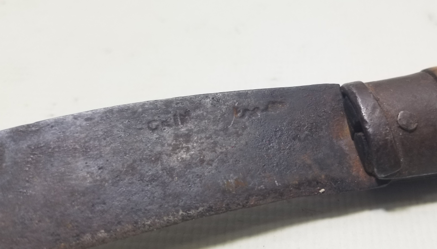 ÜZERİ OSMANLICA YAZILI BURSA İŞİ BAĞ BIÇAĞI