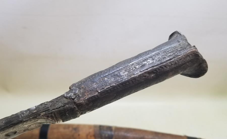 GÜMÜŞ SAPLI OSMANLI DÖNEMİ YENİÇERİ YATAĞAN KILIÇ